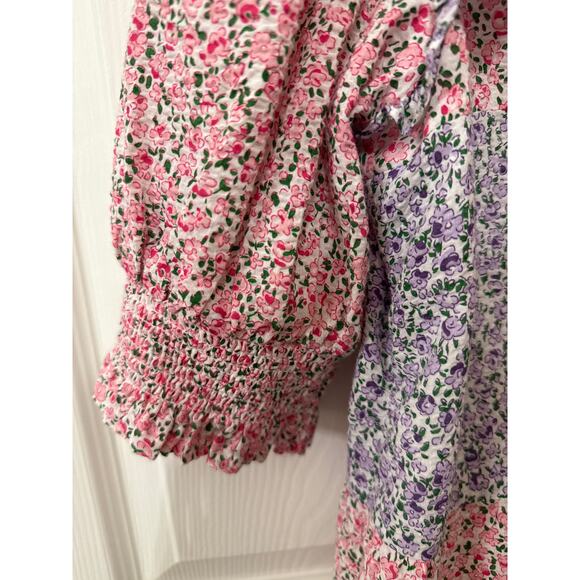 Floral Maxi Dress in Pink and Blue - Picture 9 of 11